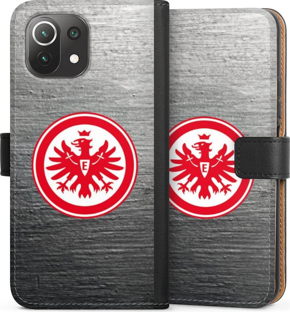 DeinDesign Klapphülle für Xiaomi Mi 11 Lite 5G Handytasche Lederhülle Tasche Eintracht Frankfurt Logo SGE