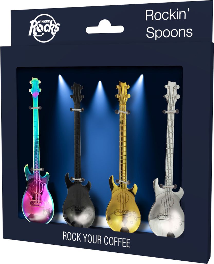 Winkee Rocks - Rockin' Gitarren Löffel 4er Set Produktbild 