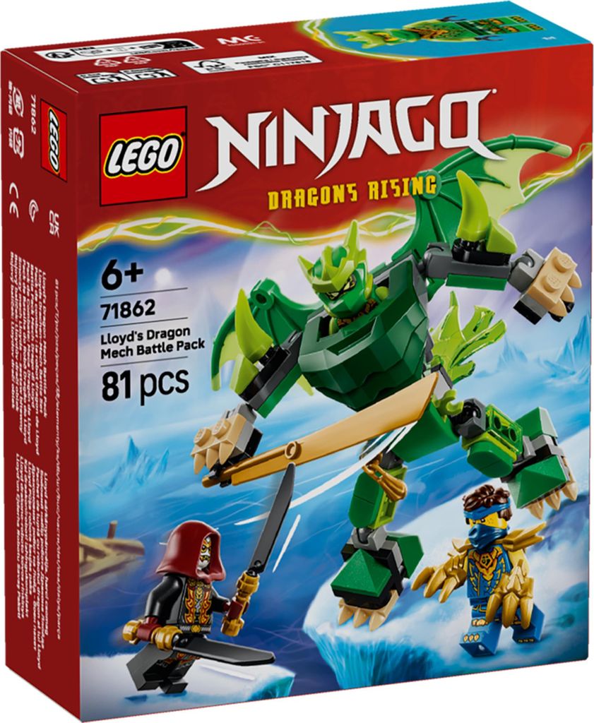 LEGO NINJAGO Lloyd's Draken-Mech Strijdset - Ninja speelset Productafbeelding 