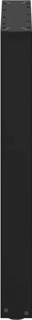 vidaXL Gambe Tavolo a U 2 pz Acciaio Nero 70x72-73 cm | Stile Industrial - 5