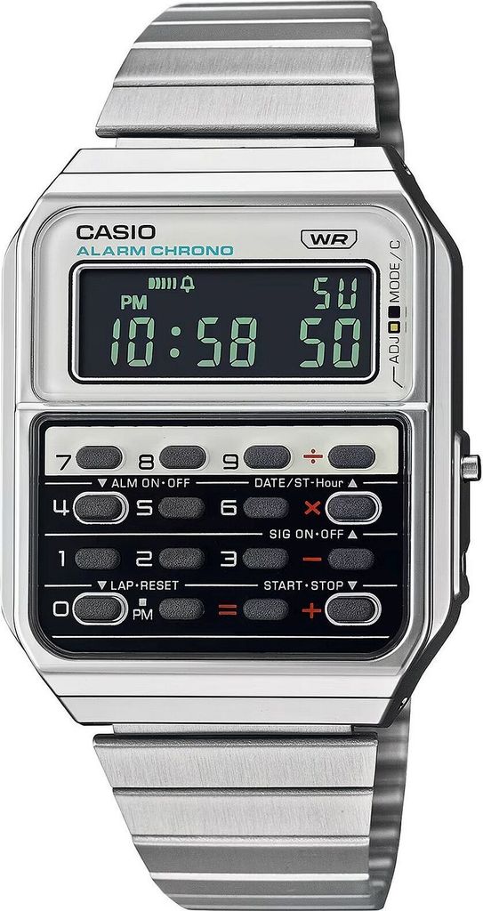 Casio Vintage Armbanduhr Taschenrechner-Uhr CA-500WE-7BEF