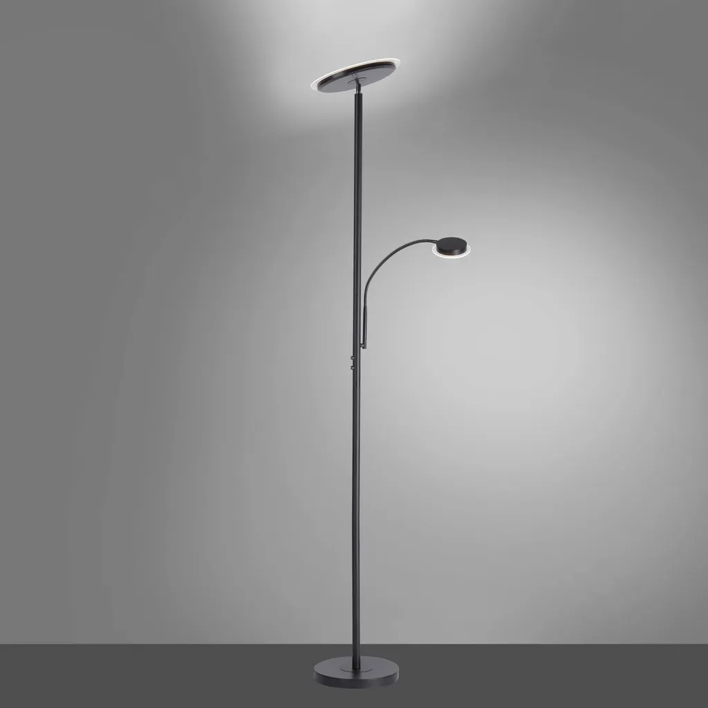 Lampadaire LED pour coin lecture, intensité variable et tête inclinable - 3