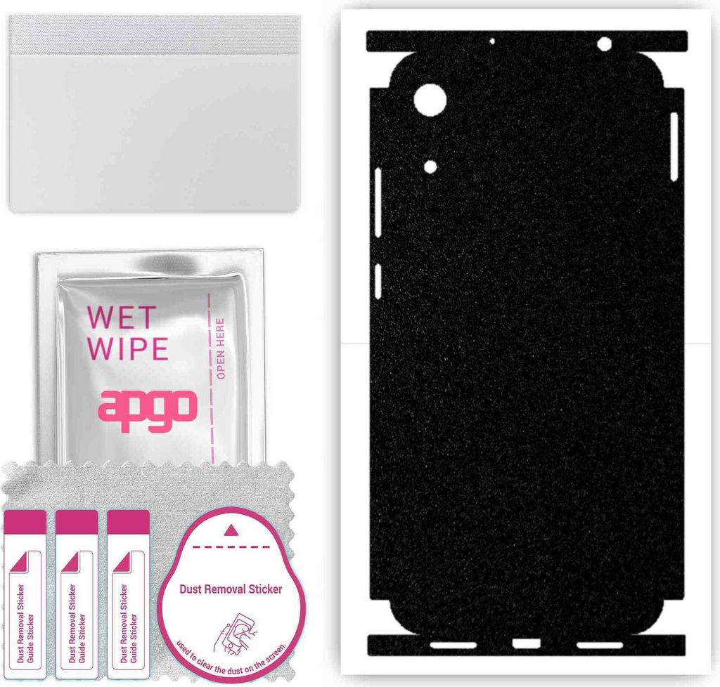 apgo Rückseite + Seiten Schutzfolie, Skin, kompatibel mit Honor 8A 2020, Hinten Displayschutzfolie aus Vinylfolie, kratzfest, einfache Montage - M...