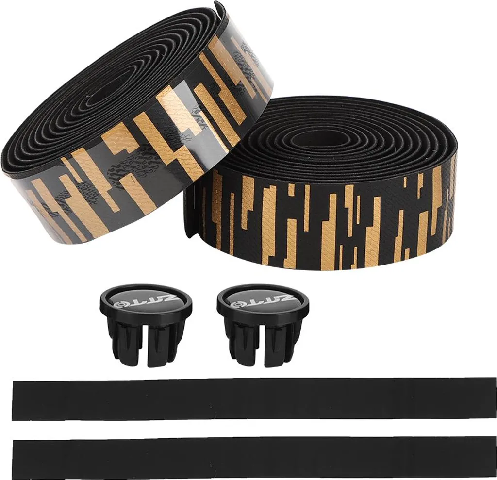 Nastro Manubrio ZTTO Oro e Nero: Grip Professionale in EVA/PU per Bici