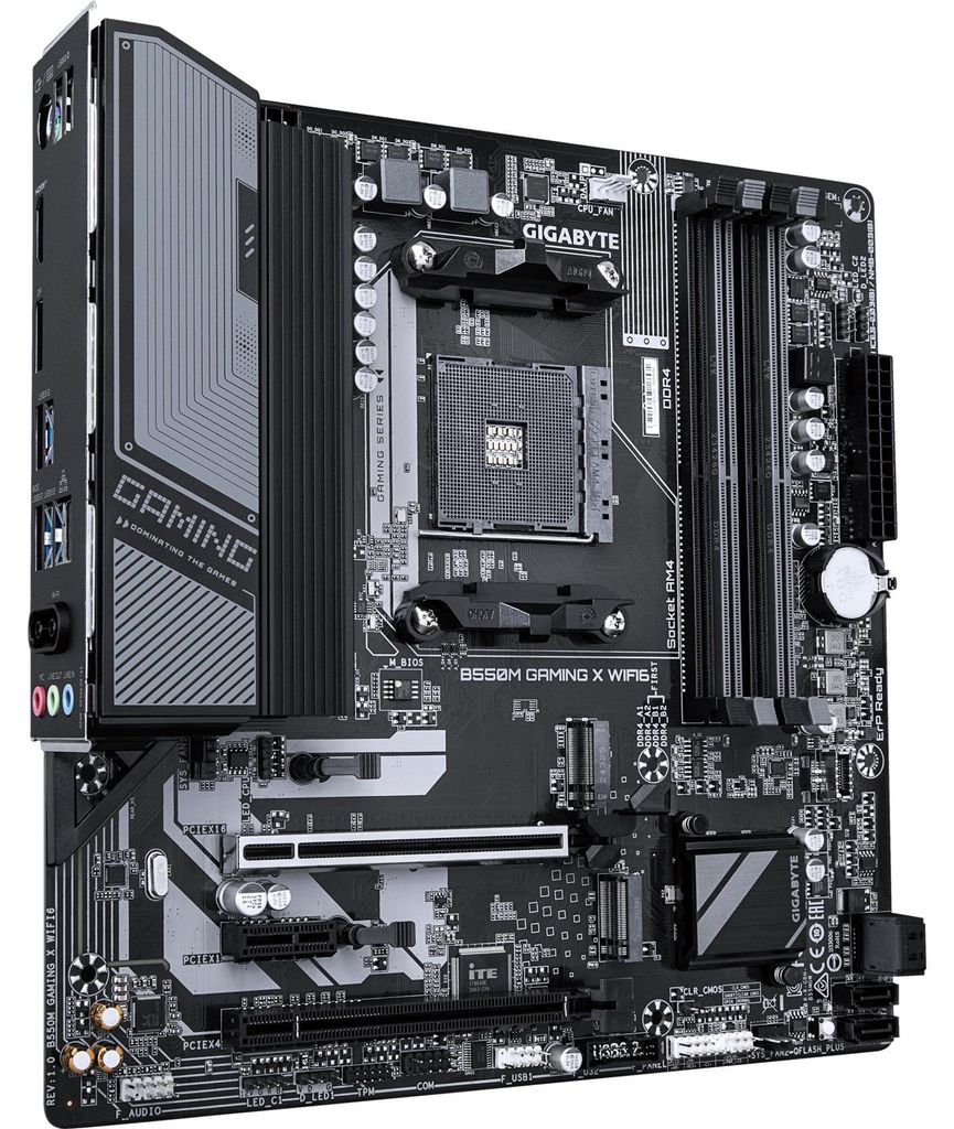 Gigabyte B550 AMD AM4 Micro-ATX-Mainboard B550M Gaming X Produktbild 
