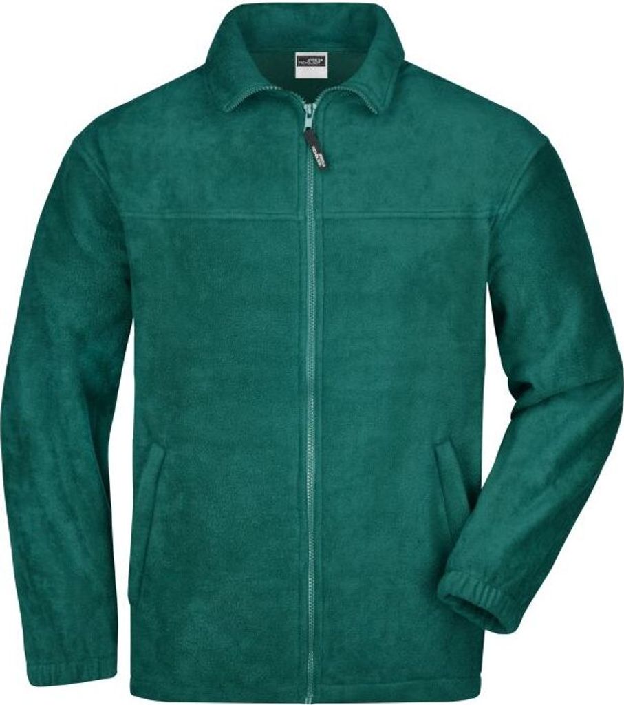 Full-Zip Fleece Jacke in schwerer Fleece-Qualität dark-green, Gr. L