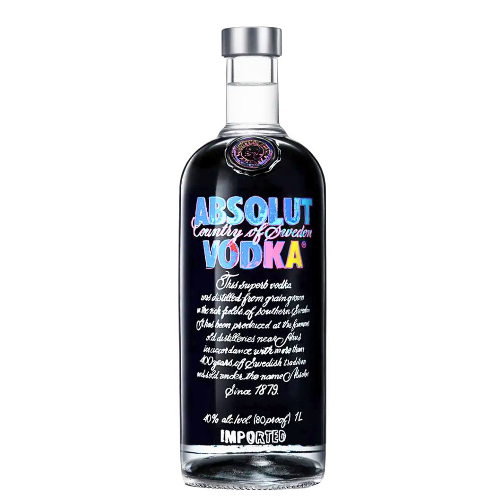Absolut Vodka 1L Warhol Limited Edition 2014 - Schwedischer Wodka in ikonischer Pop-Art Künstlerflasche – Sammlerdesign - Warhol Vodka Sammlered...