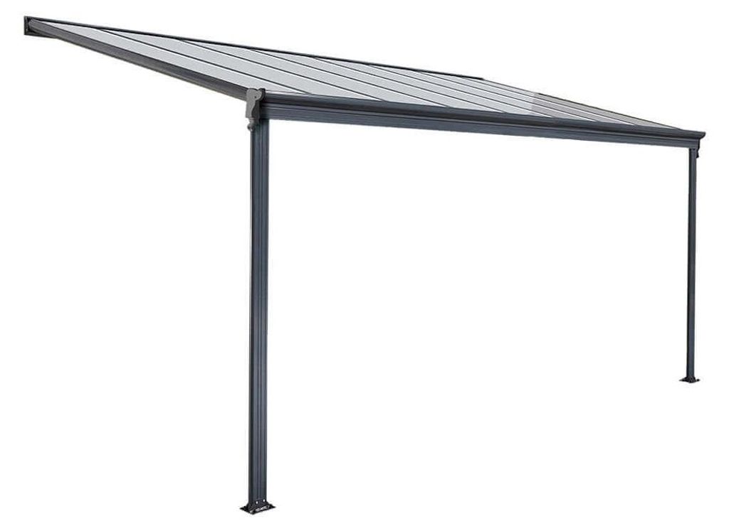 Terrassenüberdachung 312 x 303 x 226 / 278 cm (Grau) Produktbild 