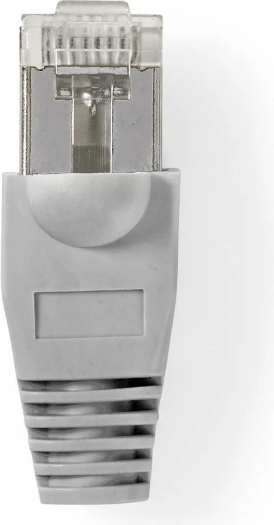 10x Plug RJ45 CAT5 UTP Maschio Oro - Connettore Dritto PVC Grigio