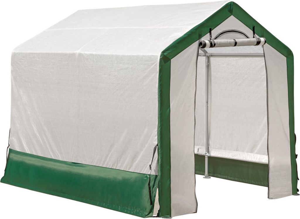 ShelterLogic Foliengewächshaus Weiß/Grün 240x180x200 cm Produktbild 