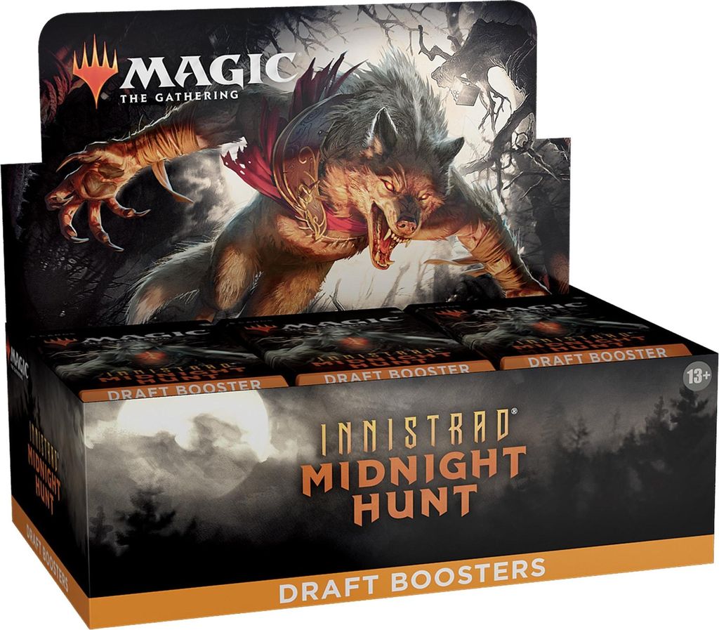 Wizards of the Coast Magic: The Gathering Innistrad: Midnight Hunt Draft-Booster Display englisch, Sammelkarten