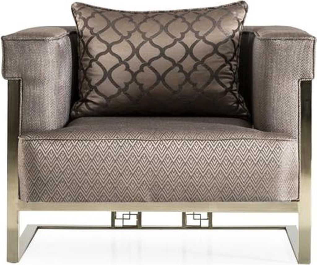 Sessel Beige Wohnzimmer Design Elegantes Möbel Modern 1 Sitzer Schön Luxus Neu