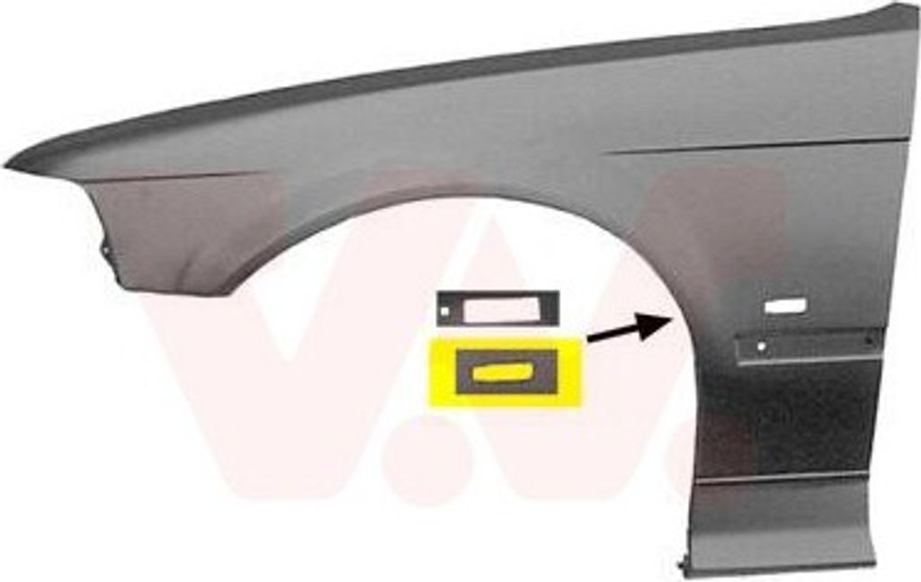 VAN WEZEL 0643655 Kotflügel Vorne Links für BMW 3 Limousine (E36) 3 Compact (E36) 3 Touring (E36)