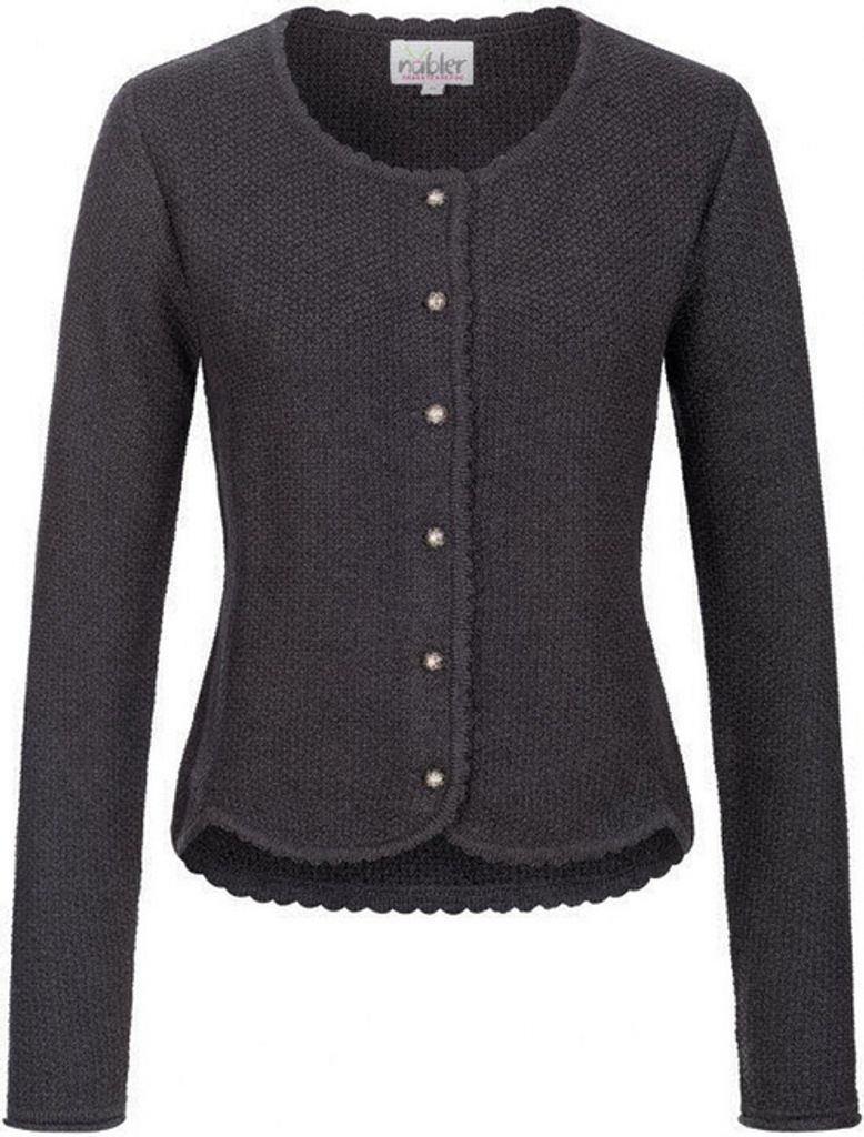 Strickjacke Langarm Yvonne in Anthrazit von Nübler Größe M