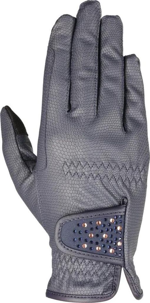 Hy - Kinder Schimmer - Reithandschuhe - Kunststoff, PolyurethanBZ6077 (M) (Marine)
