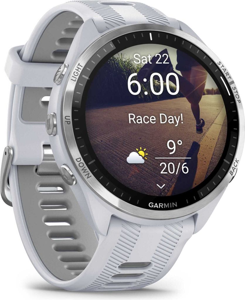 Garmin Forerunner 965 Steinweiss/Hellgrau Produktbild 