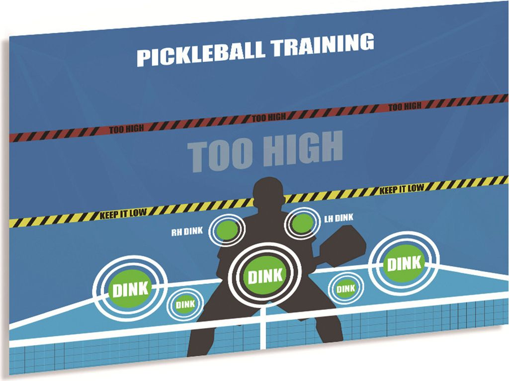 Pickleball-Trainer-Pad für drinnen und draußen, verschleißfest, starker Klebstoff, einfache Installation, Wand-Praxis-Rebounder-Hilfe