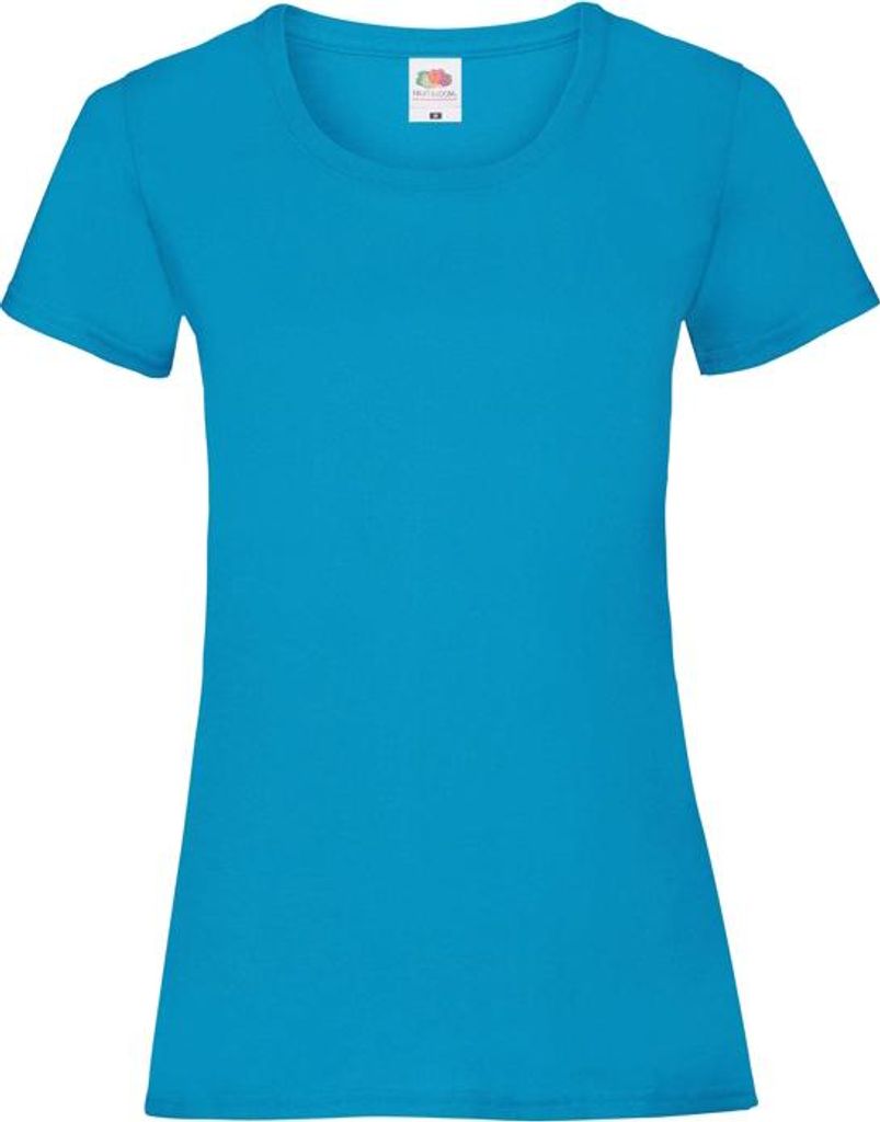 Damen-T-Shirt, Kurzarm - FOL VALUEWEIGHT T/W - azure - Größe S
