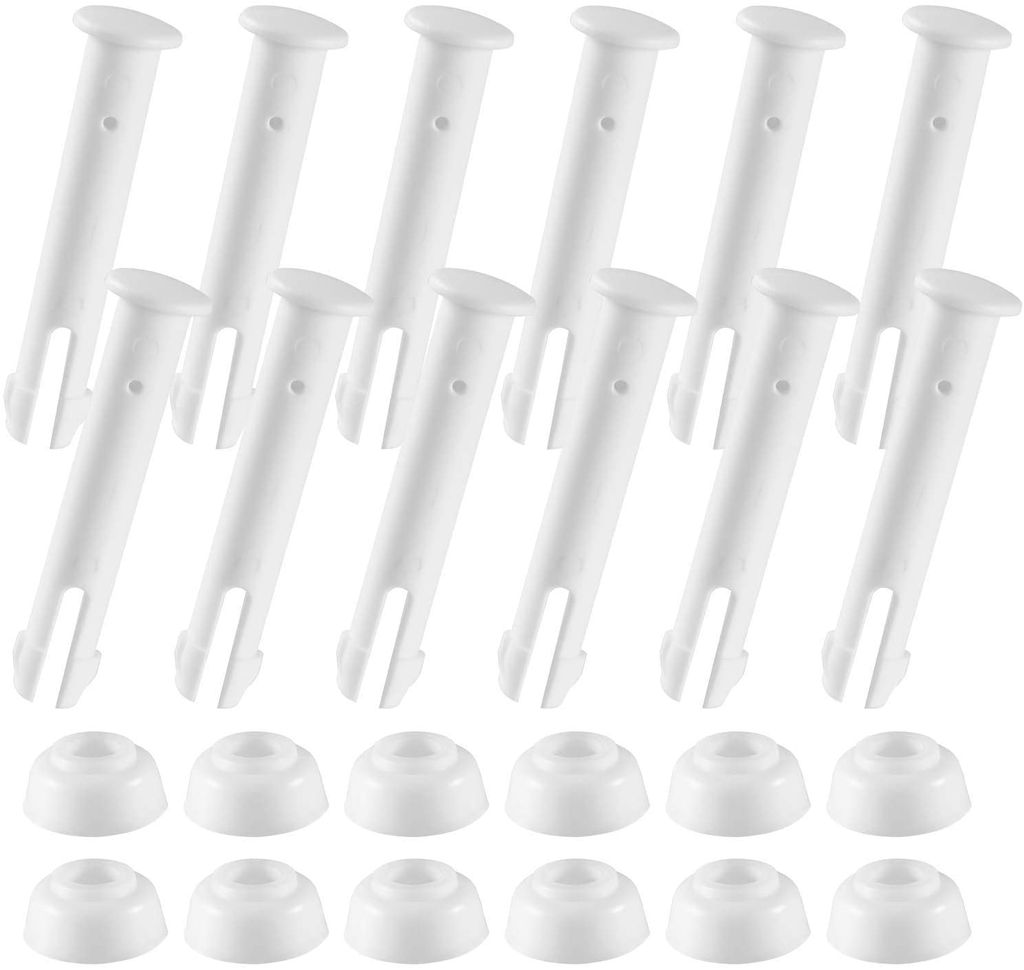 12 Kunststoff-Poolverbindungsstifte und 12 Gummidichtungen für Rundes Intex A9K5 