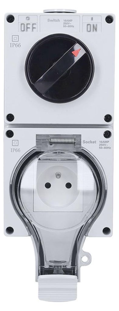 Zásuvka VDT IP66 s vypínačom SOLIGHT 5B351 Obrázok produktu 