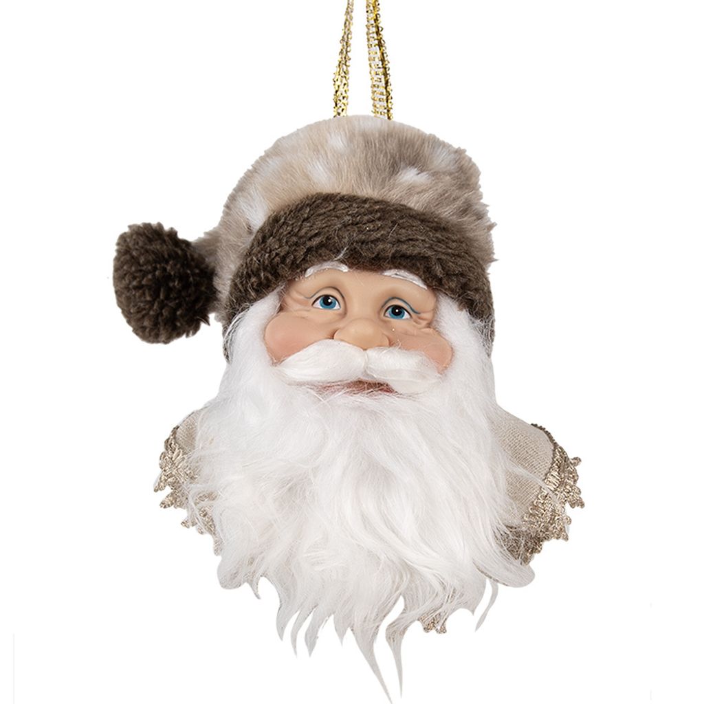 Clayre & Eef Weihnachtsanhänger Weihnachtsmann 10x9x28 cm Produktbild 