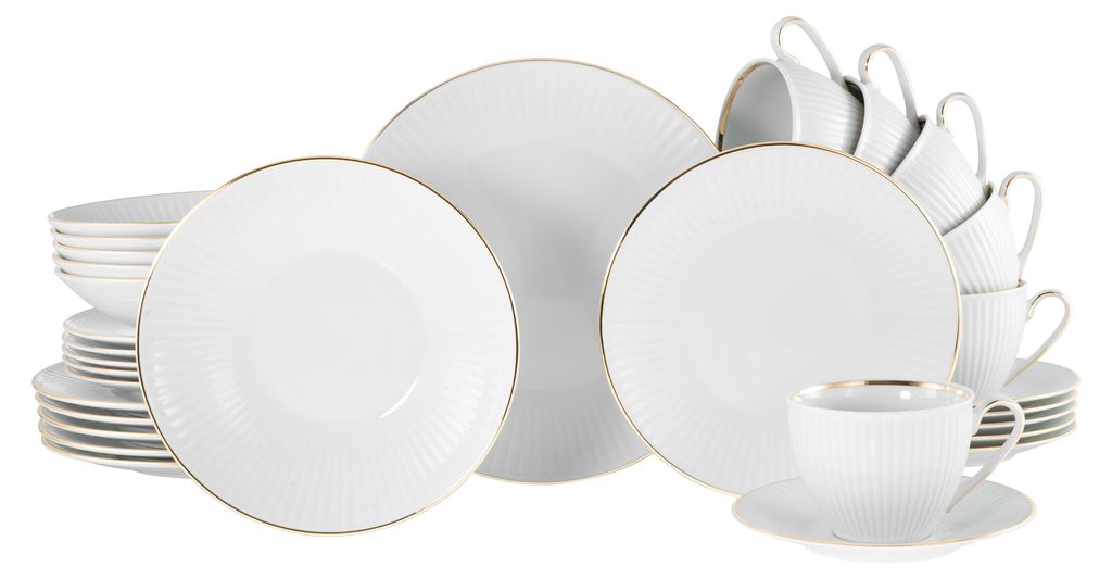 CreaTable, 22847, Valencia Gold, Kombiservice 30-tlg, Produktbild 