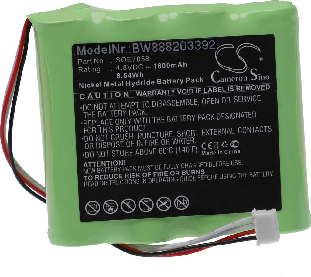 vhbw Akku Ersatz für Soehnle SOE7858 für Tierwaage (1800 mAh, 4,8 V, NiMH)