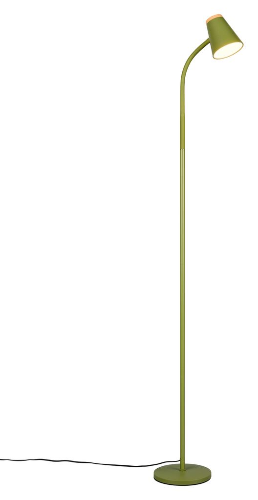 Lampa podłogowa LED, zielona, elastyczna, wys. 145 cm Zdjęcie produktu 