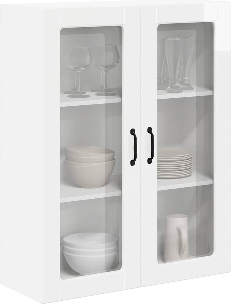 "im Sonderangebot"Sideboard Küche Moderne - CLORIS - Buffetschrank - Küchenwandschrank Hochglanz Weiß 80 x 31 x 100 cm Holzwerkstoff - NeuMöbel...