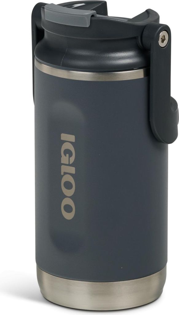 Igloo 12 OZ Flip 'n' Sip Tumbler carbonite : Grau Farbe: Grau