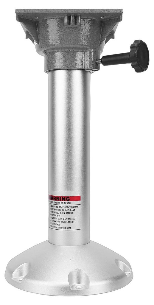 Bootssitz-Sockel, 450 mm Stützhöhe, Aluminiumlegierung, 360¡ã drehbar, Bootsstuhl-Sockelbasis mit Verriegelungsfuß