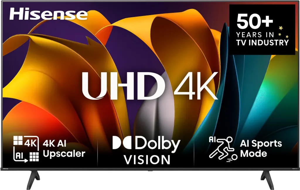 HISENSE DLEDTV 139cm UHD 60Hz DVBT2/C/S SmartTV QuadC HDR G sw