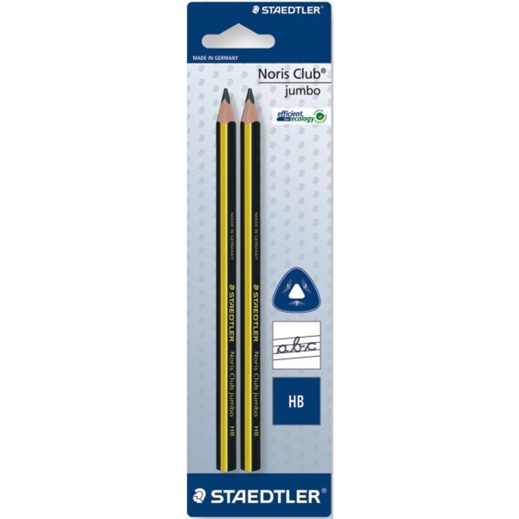 STAEDTLER Bleistift NC jumbo 2 ST Blisterkarte HB Dreikant Image du produit 