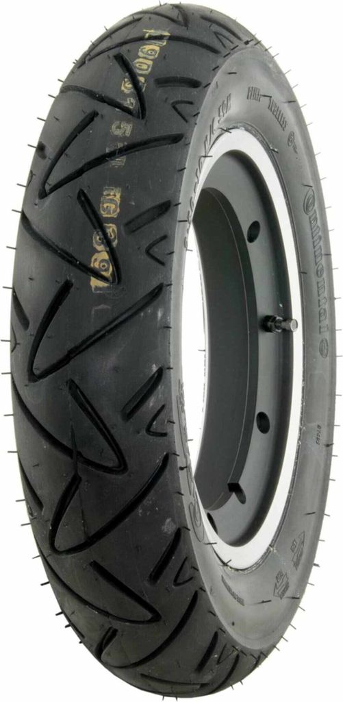 SIP CONTINENTAL 10 Tubeless-Rad Matt Schwarz Einsatzbereit