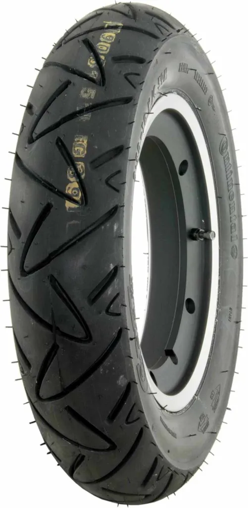 Roue Scooter 10 Pouces SIP Continental Tubeless Noire pour Trajet