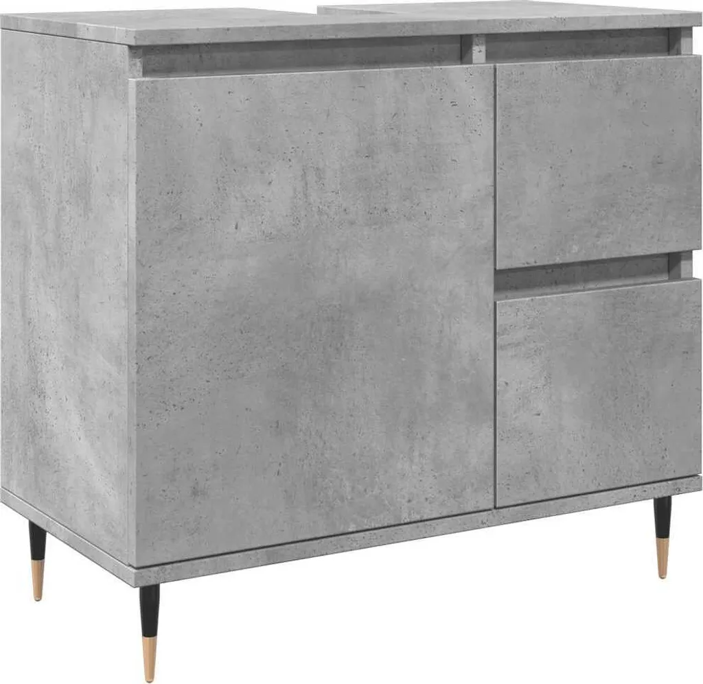 Mobile Bagno Grigio Cemento 65x33x60 cm vidaXL | Arredo Moderno