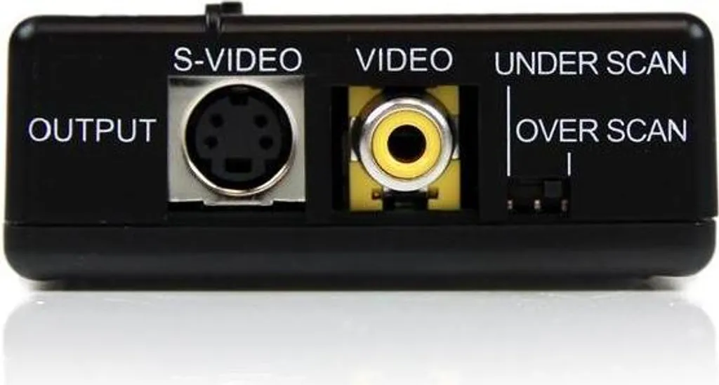 Adaptateur VGA vers S-Vidéo et RCA Composite - Boîtier de Conversion PC - 9