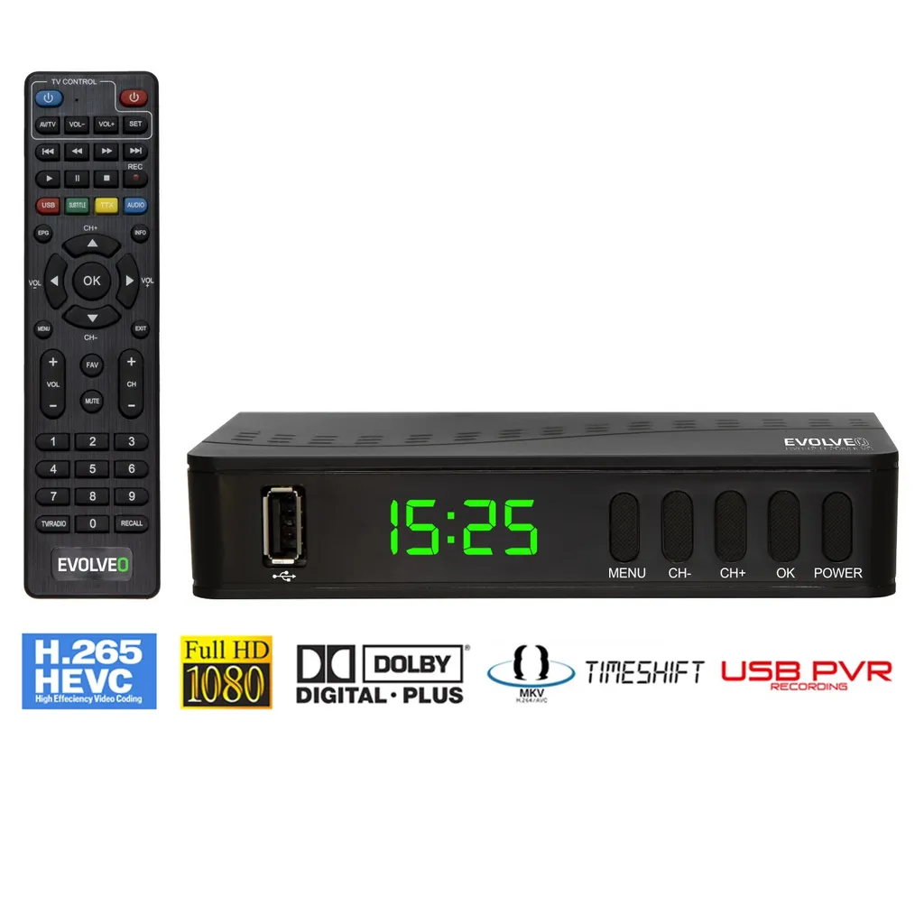 Récepteur TNT HD Enregistreur EVOLVEO Alpha T2 pour ne plus rien rater