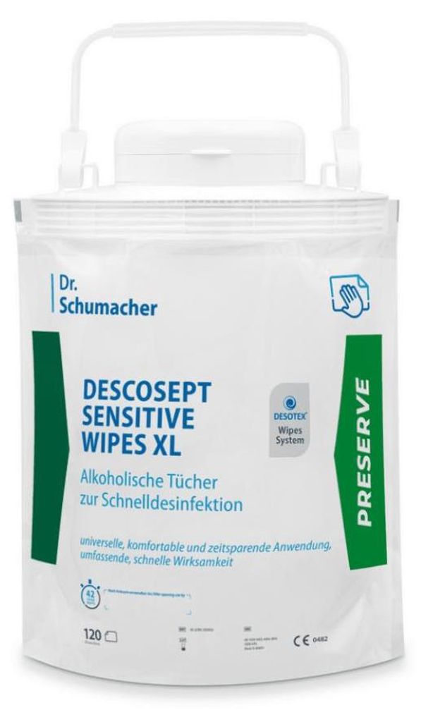 Dr. Schumacher Descosept Sensitive Wipes XL - Einweg Produktbild 