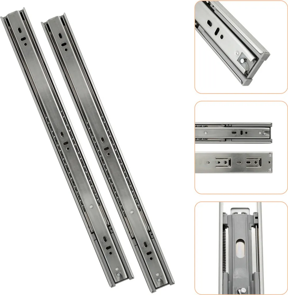 Guide Cassetti TolleTour 400mm Estrazione Totale - Kit Design 10 Pezzi