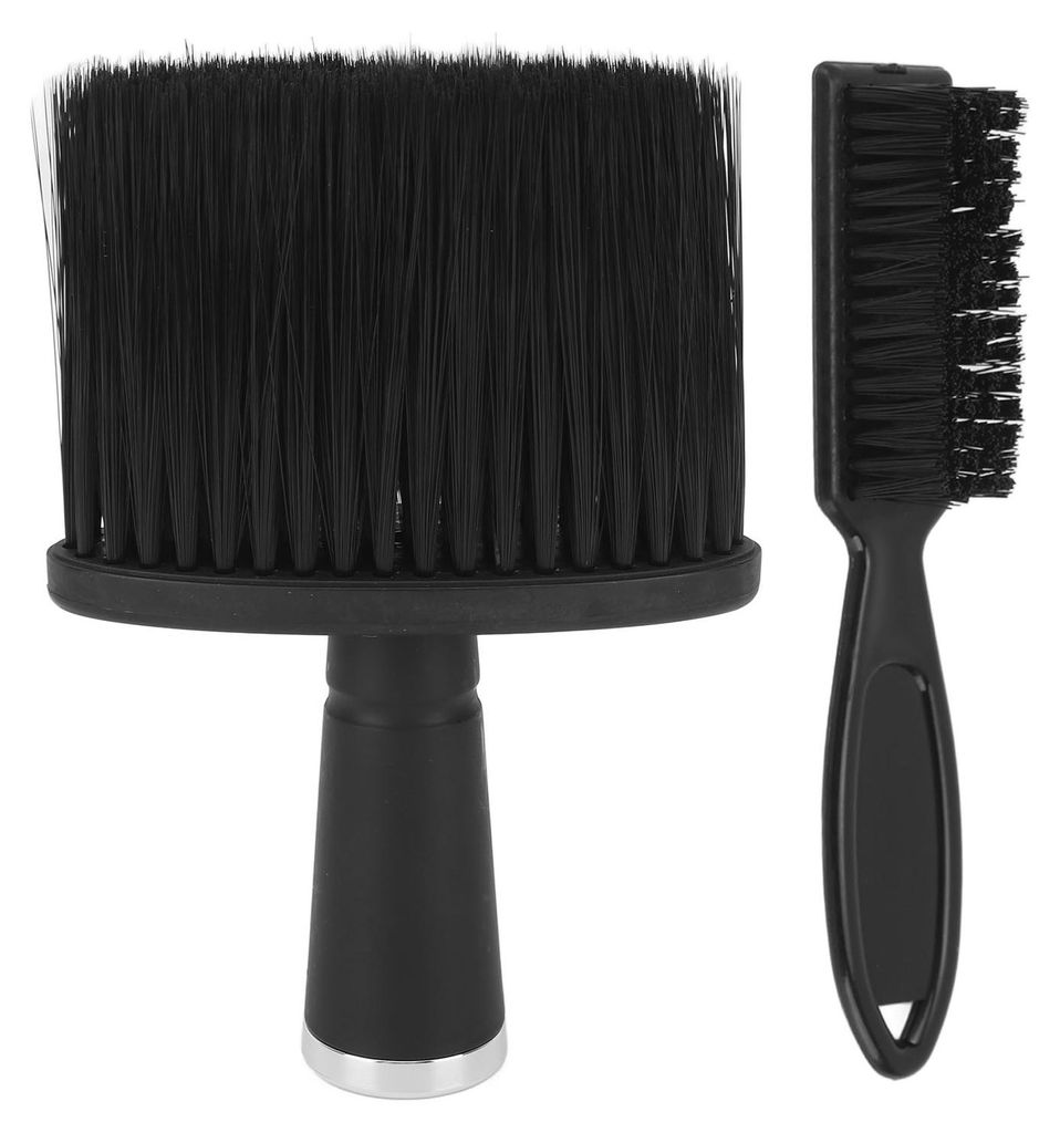 Haarfegerbürste, weiche Nylonborsten, ergonomischer Griff, Friseursalon für Bart, Hals, Gesicht