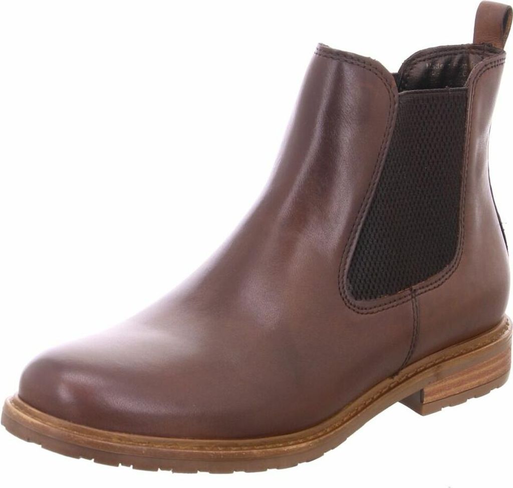 Tamaris Chelsea Boot Donna 1-25992-41 - Stivaletto Stringato In Pelle, Colore Nero, Taglia EU 41, Design Chunky E Moderno