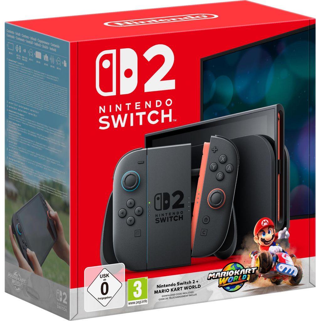 Nintendo Switch 2 + Mario Kart World-Set Produktbild 