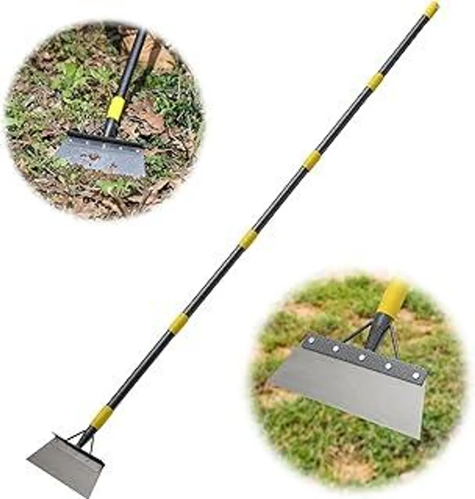 Pala Acciaio Inox Multifunzione Giardino Manico 236cm Alta Qualità