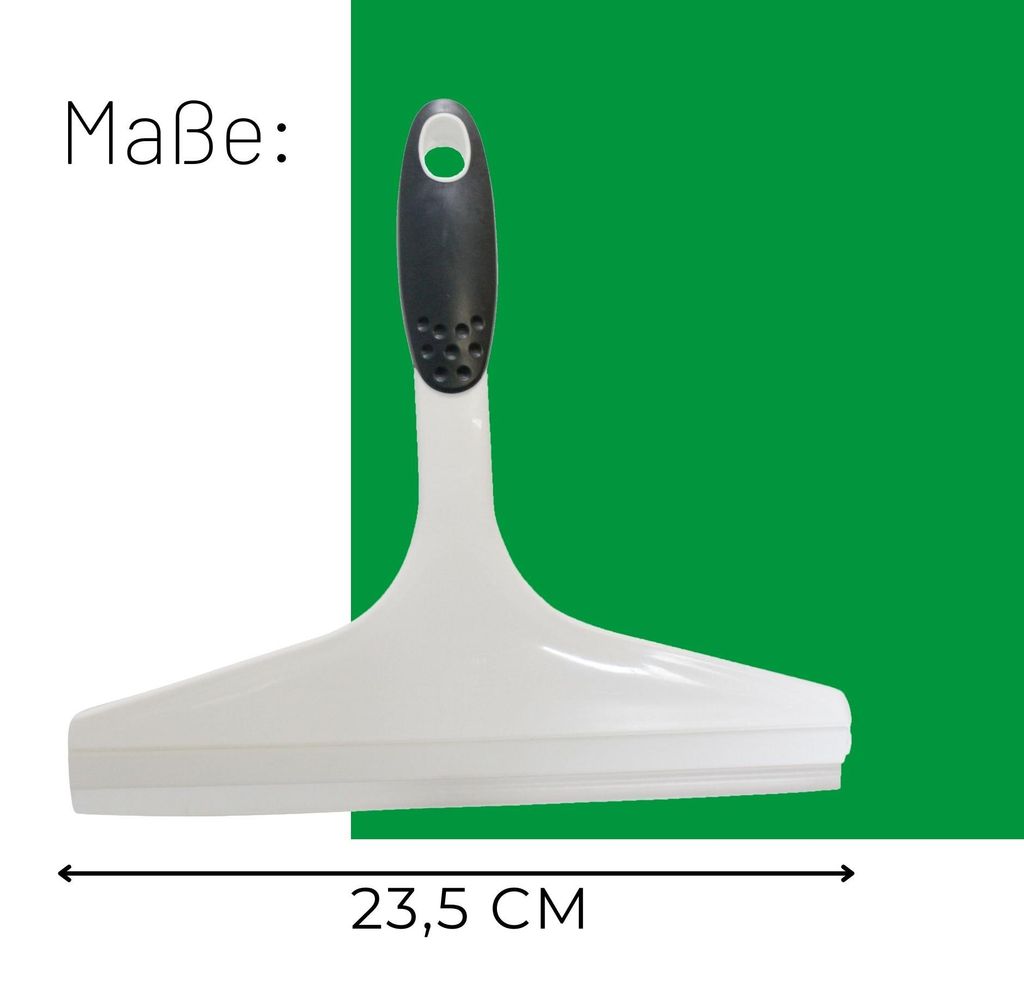 Novaliv 2x douchewisser, 23,5 cm, wit, met ergonomische Productafbeelding 