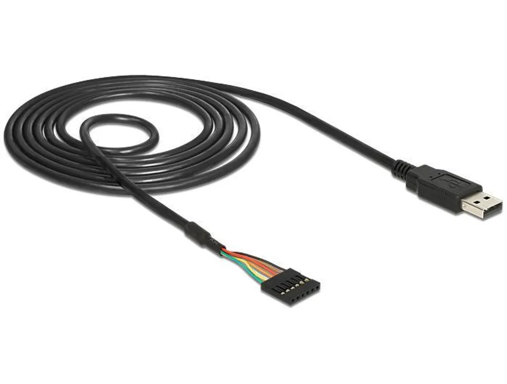 Convertitore USB a Seriale TTL 5V DeLOCK 83784 - Cavo Industriale 1,8m