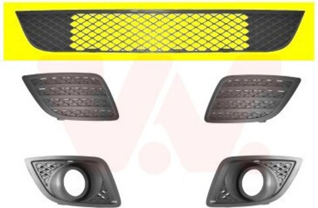 VAN WEZEL Lüftungsgitter Grill Stoßfänger für FORD Fiesta Mk5 Schrägheck (JH1, JD1, JH3, JD3) Fiesta Mk5 Kastenwagen