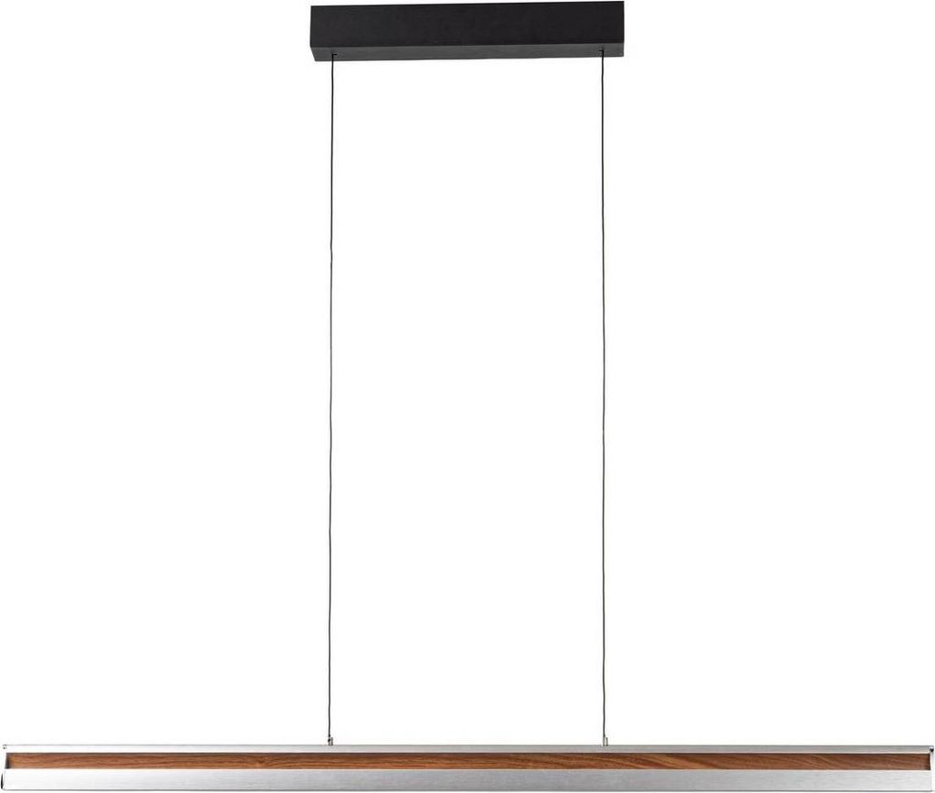 Lucande LED-Hängeleuchte Lutana, rosegold/holzfarben, 101 cm