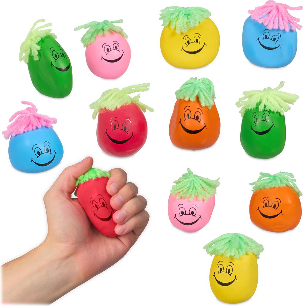 relaxdays Stressball 6 cm 12er Set