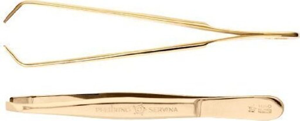 Pfeilring Augenbrauen-Pinzette golden 9 cm lang Produktbild 5